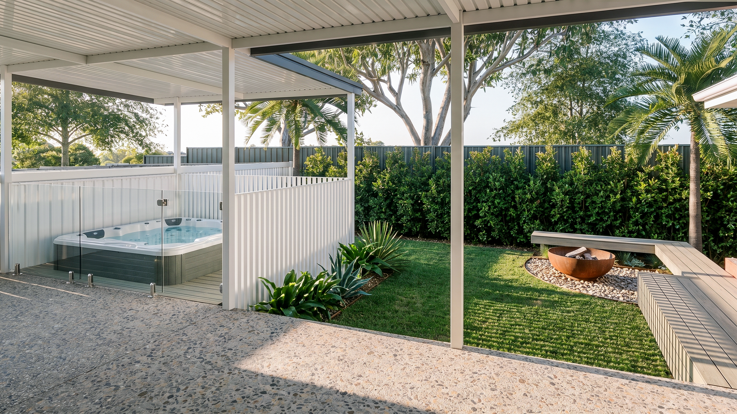 Willetton backyard — the built result